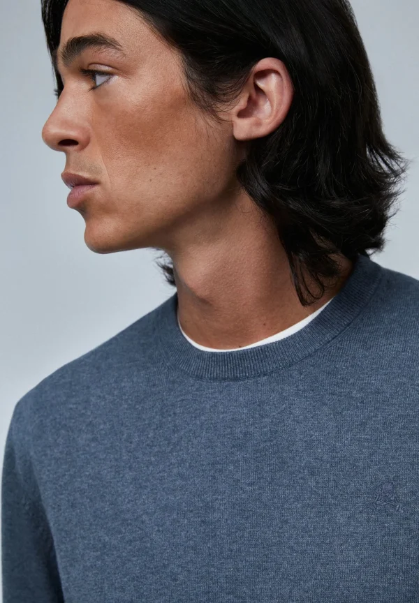 scalperscompany Jersey Cuello Redondo Calavera-Hombre Jerséis Y Cárdigans
