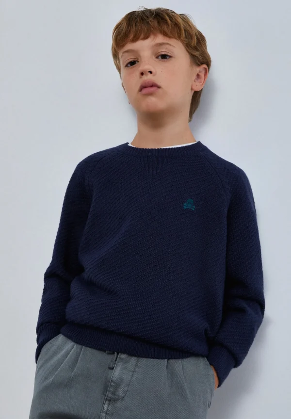 scalperscompany Jersey Estructura Manga Ranglan-Niños Jerséis Y Cárdigans