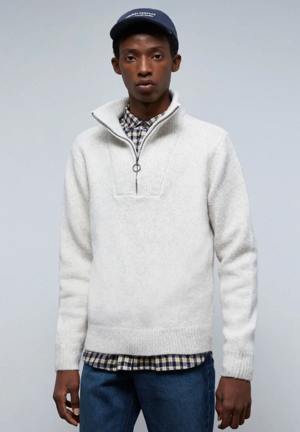 scalperscompany Jersey Premium Cremallera Cuello-Hombre Jerséis Y Cárdigans