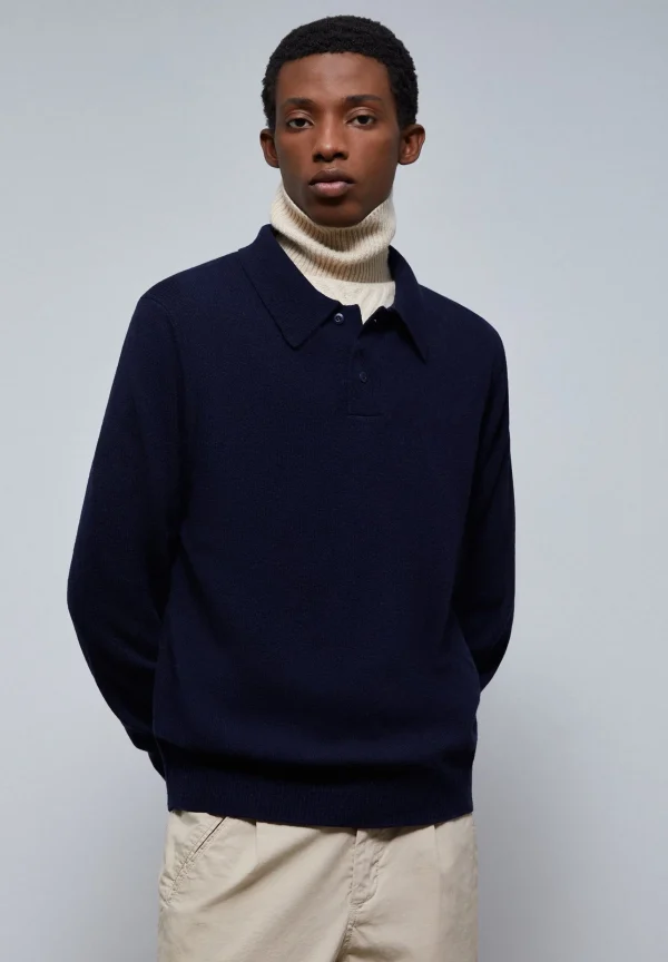 scalperscompany Jersey Premium Polo Punto-Hombre Jerséis Y Cárdigans