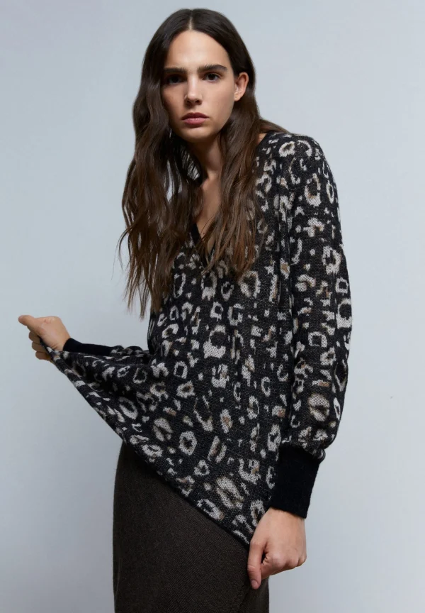 scalperscompany Jersey Punto Animal Print-Mujer Punto