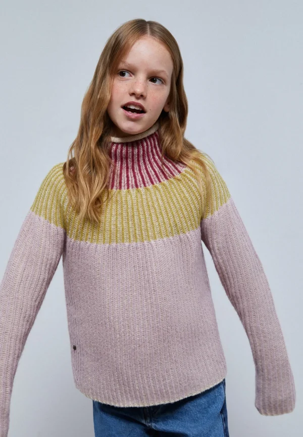 scalperscompany Jersey Punto Canale Tricolor-Niños Jerséis Y Cárdigans