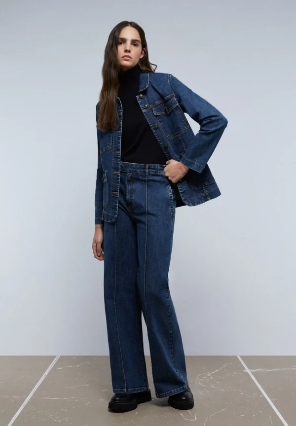 scalperscompany Jersey Punto Cuello Alto-Mujer Punto
