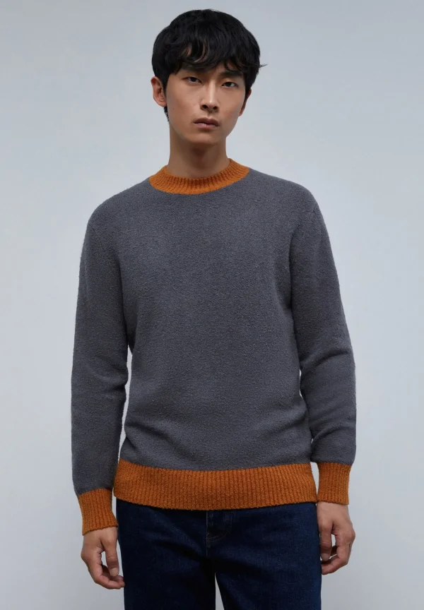 scalperscompany Jersey Punto Detalle Contraste-Hombre Jerséis Y Cárdigans