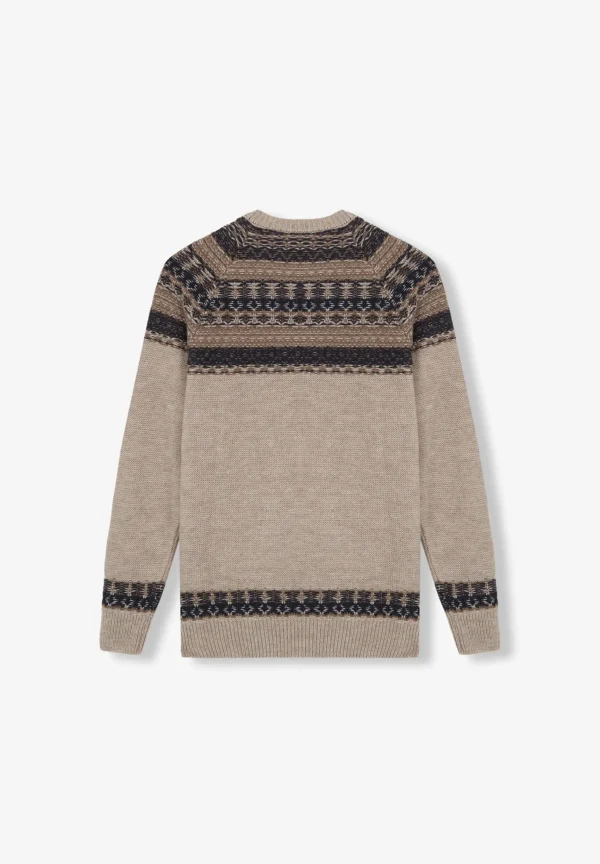 scalperscompany Jersey Punto Jacquard-Hombre Jerséis Y Cárdigans