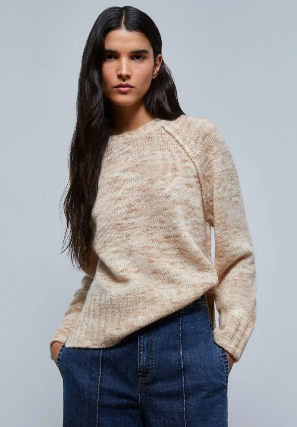 scalperscompany Jersey Punto Manga Ranglan-Mujer Punto