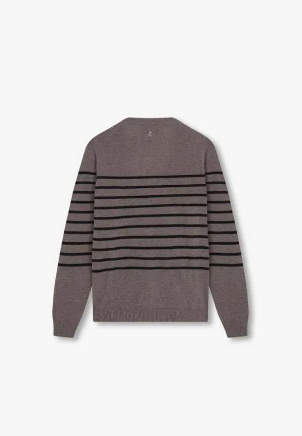 scalperscompany Jersey Rayas Detalle Escote-Mujer Punto
