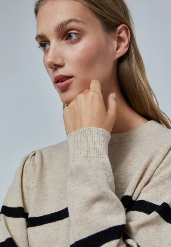 scalperscompany Jersey Rayas Frunce Hombro-Mujer Punto
