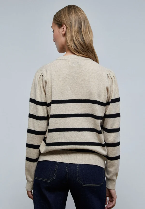 scalperscompany Jersey Rayas Frunce Hombro-Mujer Punto