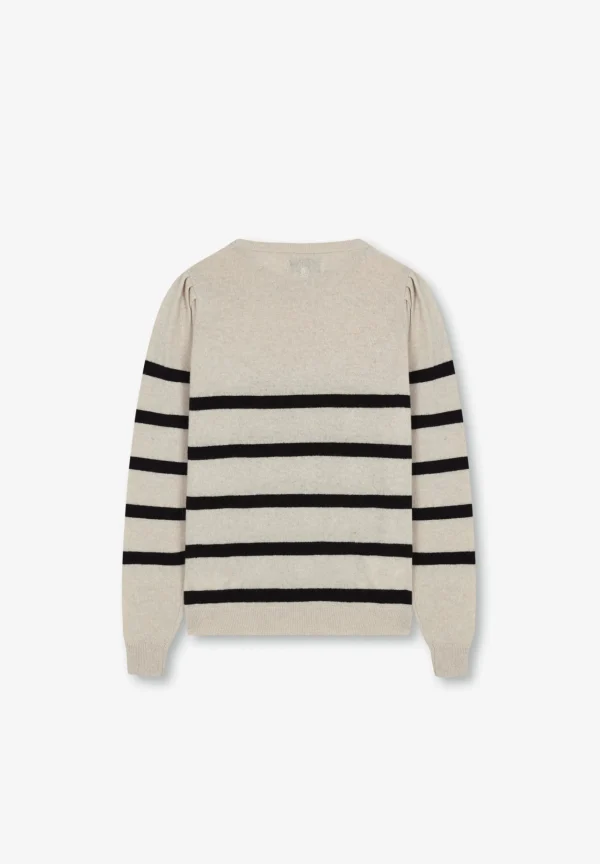 scalperscompany Jersey Rayas Frunce Hombro-Mujer Punto