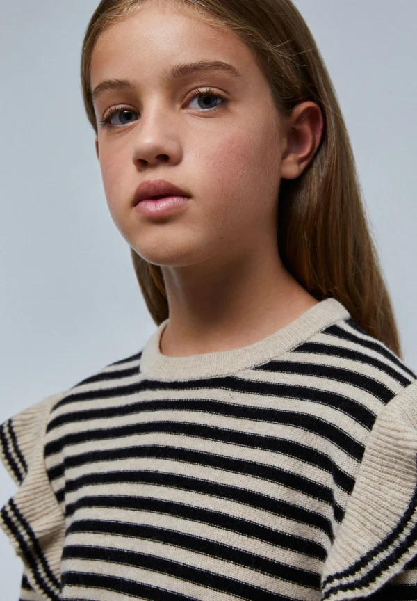 scalperscompany Jersey Rayas Volantes-Niños Jerséis Y Cárdigans
