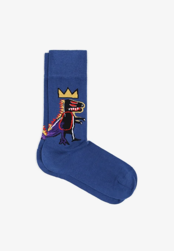 JIMMY LION | Calcetines Basquiat Pez Dispenser-Hombre Calcetines