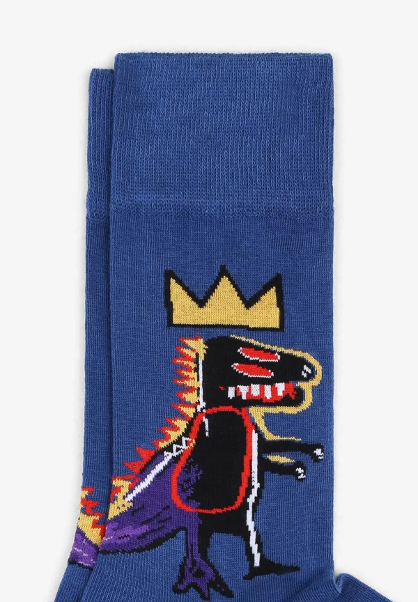 JIMMY LION | Calcetines Basquiat Pez Dispenser-Hombre Calcetines
