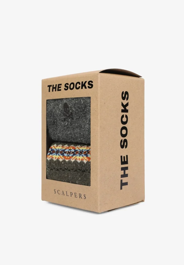 scalperscompany Pack Calcetines Moteados Navidad-Hombre Calcetines