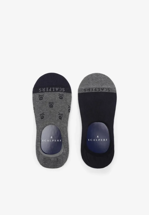 scalperscompany Pack Calcetines Pinkie Calaveras-Hombre Calcetines