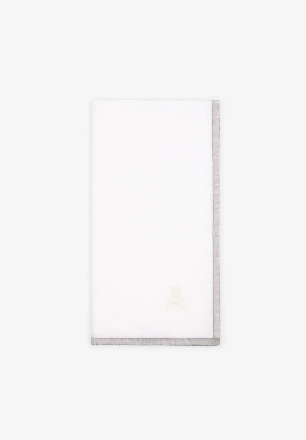 scalperscompany Pack Servilletas Lino Borde Contraste-Home Manteleria