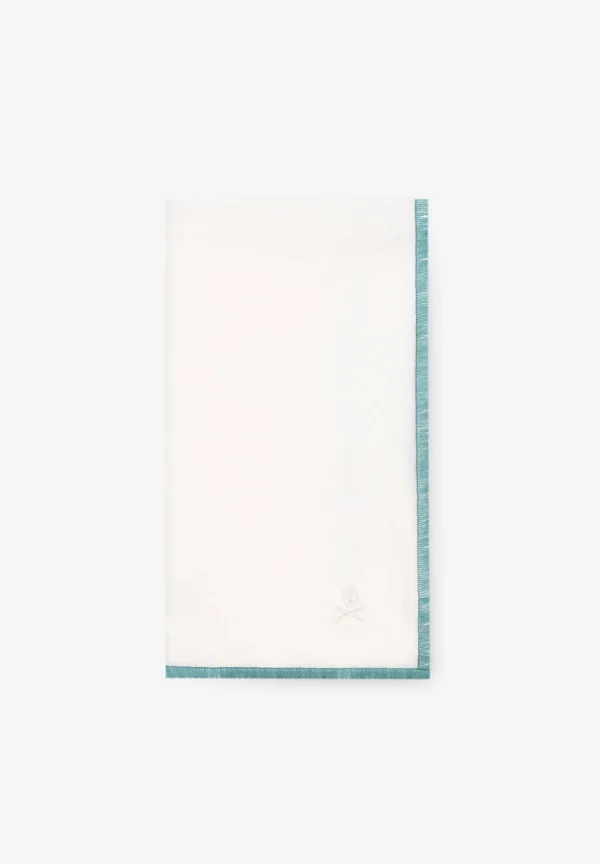 scalperscompany Pack Servilletas Lino Borde Contraste-Home Manteleria