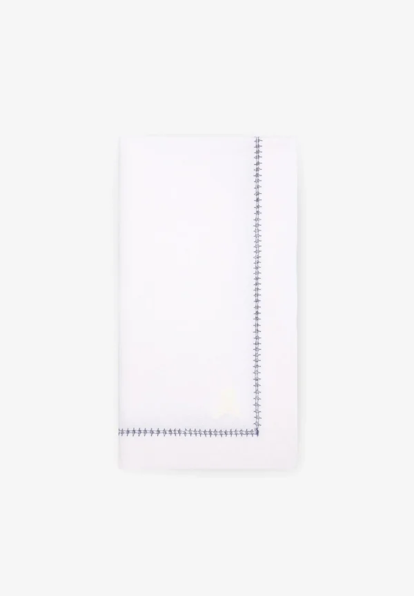 scalperscompany Pack Servilletas Lino Pespunte Contraste-Home Manteleria
