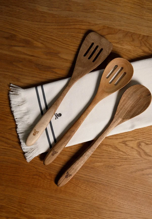 scalperscompany Pack Utensilios De Madera Calavera-Home Almacenaje Y Utensilios