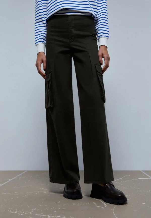 scalperscompany Pantalon Cargo Pinzas-Mujer Pantalones