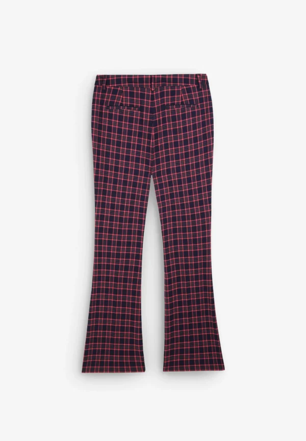 scalperscompany Pantalon Cuadros Ankle Flare-Mujer Total Look