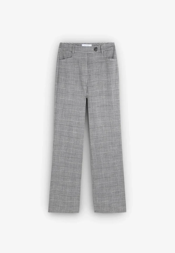 scalperscompany Pantalon Cuadros Detalle Boton-Mujer Total Look