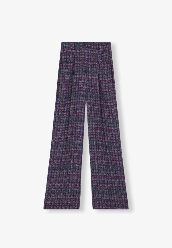 scalperscompany Pantalon Cuadros Fluido-Mujer Total Look