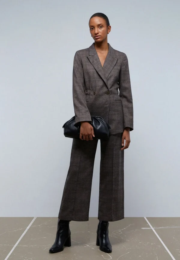 scalperscompany Pantalon Cuadros Pernera Cruzada-Mujer Total Look