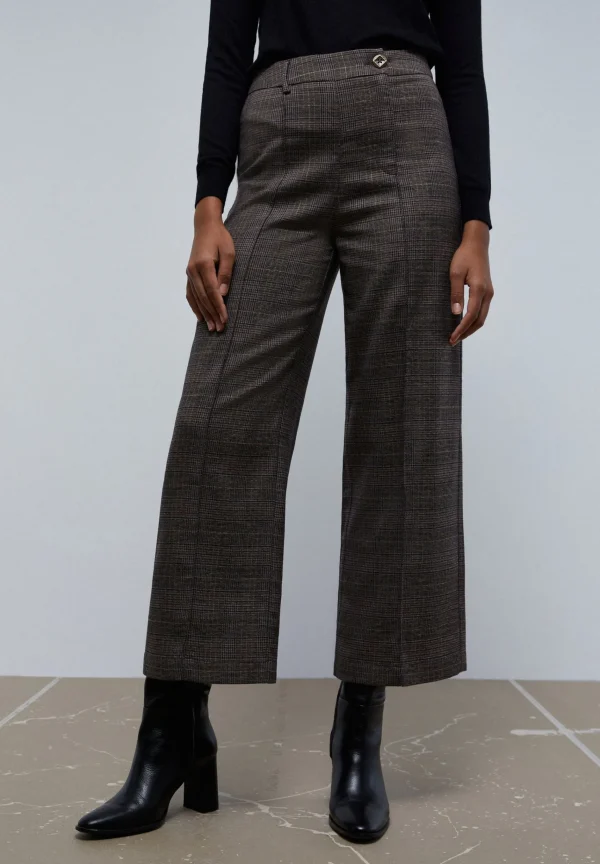 scalperscompany Pantalon Cuadros Pernera Cruzada-Mujer Total Look