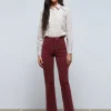 scalperscompany Pantalon Flare Pana-Mujer Pantalones
