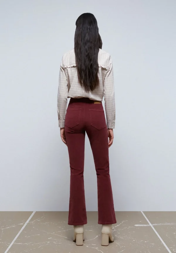 scalperscompany Pantalon Flare Pana-Mujer Pantalones