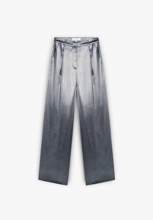 scalperscompany Pantalon Palazzo Satinado-Mujer Coleccion