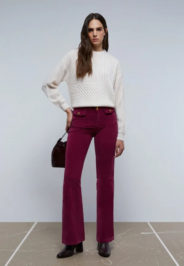scalperscompany Pantalon Pana Bootcut-Mujer Pantalones