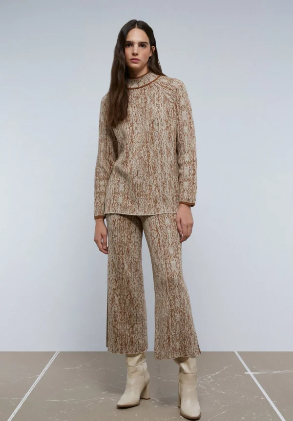 scalperscompany Pantalon Punto Detalles Aberturas-Mujer Total Look