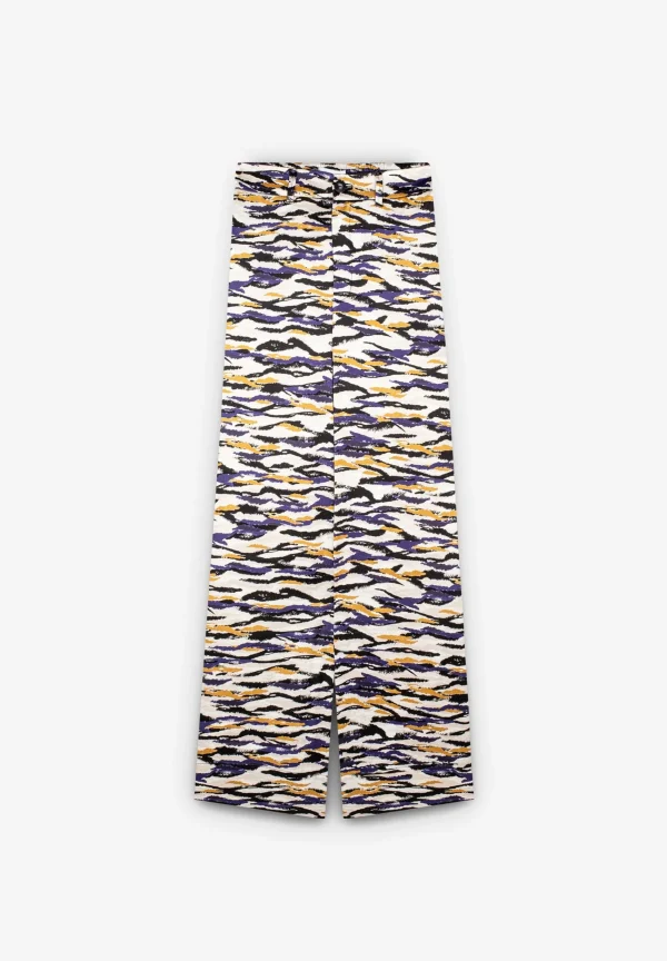 scalperscompany Pantalon Satinado Cebra-Mujer La Gran Fiesta