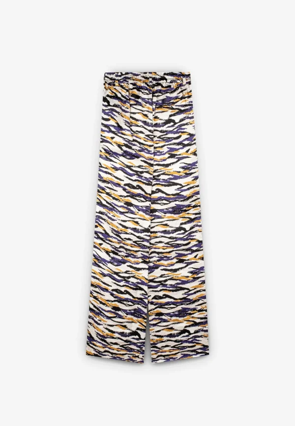 scalperscompany Pantalon Satinado Cebra-Mujer La Gran Fiesta