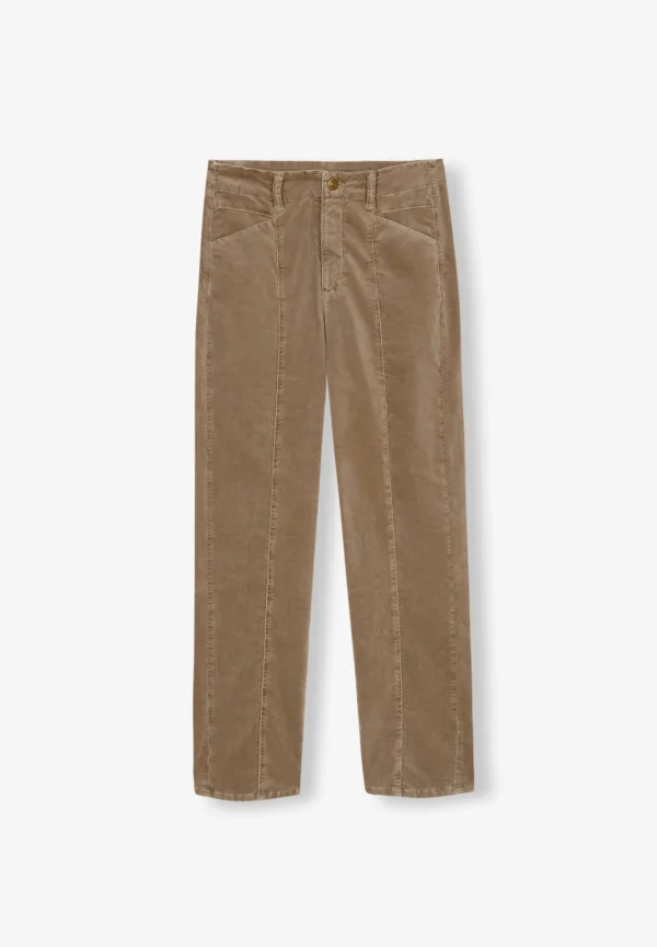 scalperscompany Pantalon Terciopelo Ankle Lengh-Mujer Pantalones