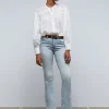 scalperscompany Pantalon Vaquero Bootcut-Mujer Jeans