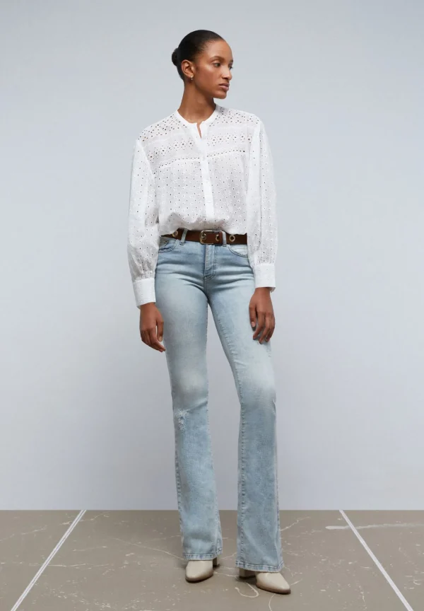 scalperscompany Pantalon Vaquero Bootcut-Mujer Jeans