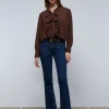 scalperscompany Pantalon Vaquero Bootcut-Mujer Jeans
