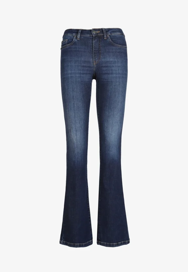 scalperscompany Pantalon Vaquero Bootcut-Mujer Jeans