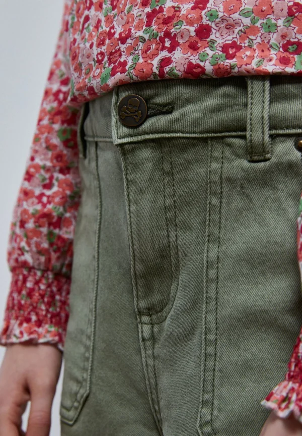 scalperscompany Pantalon Wide Leg Bajo Desflecado-Niños Pantalones Y Petos