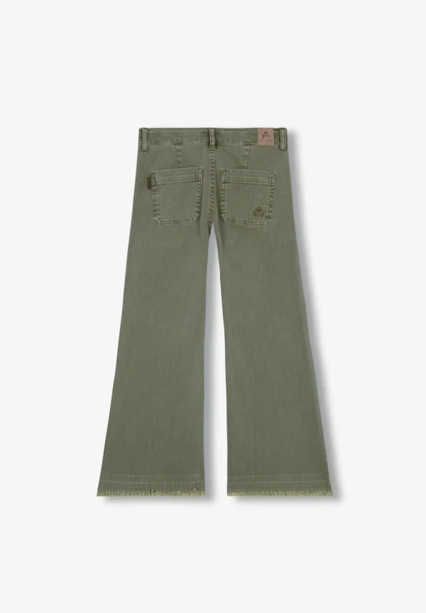 scalperscompany Pantalon Wide Leg Bajo Desflecado-Niños Pantalones Y Petos