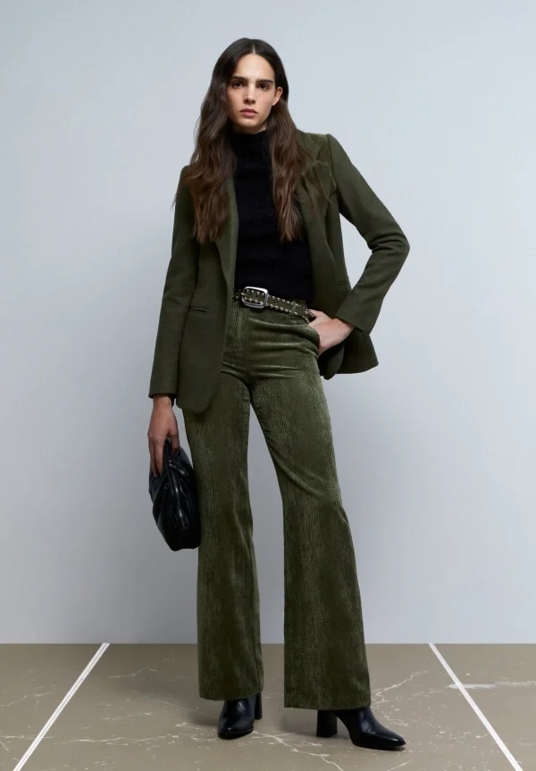 scalperscompany Pantalon Wide Leg Pana-Mujer Pantalones