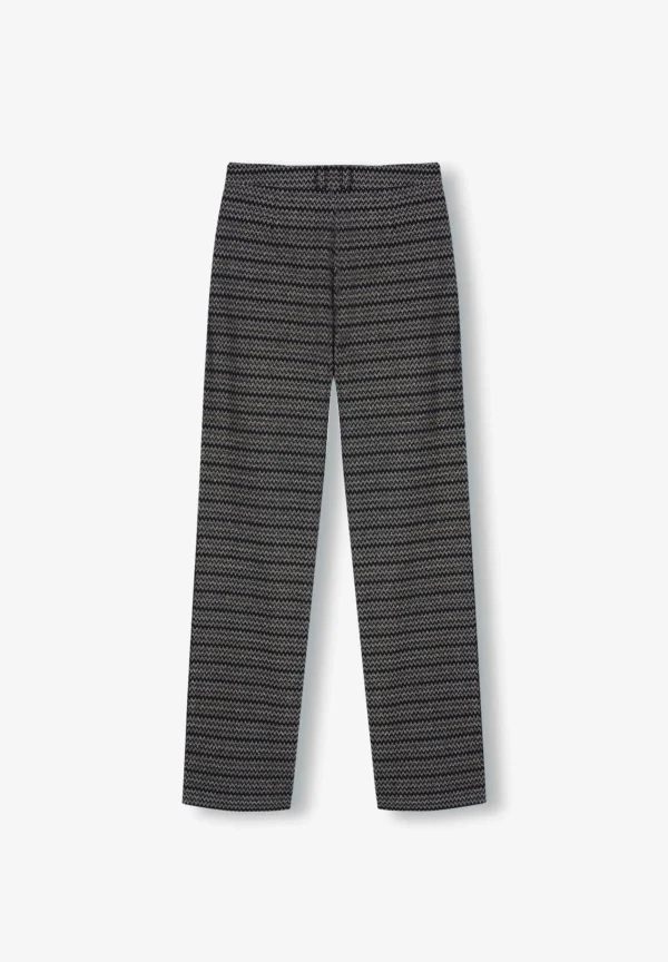 scalperscompany Pantalon Zigzag Lurex-Mujer Total Look