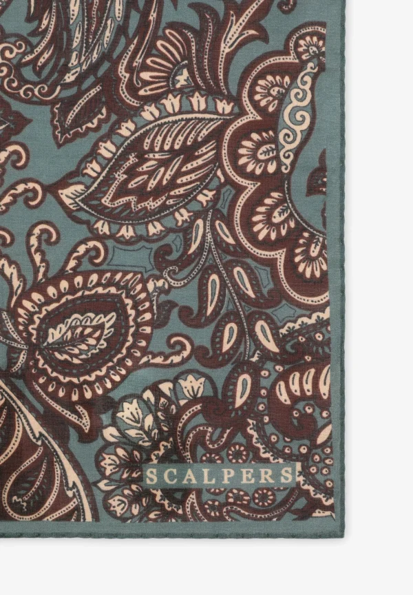 scalperscompany Panuelo Estampado Paisley-Hombre Panuelos