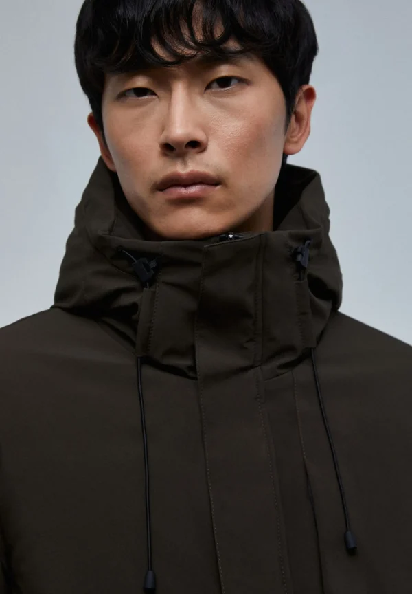scalperscompany Parka Corte Laser-Hombre Abrigos Y Chaquetas