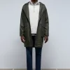 scalperscompany Parka Encerada Detalle Cuello-Hombre Abrigos Y Chaquetas