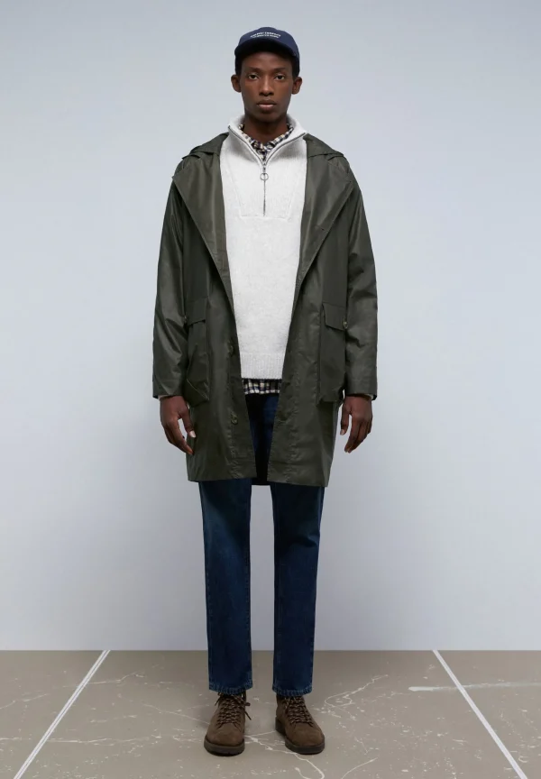scalperscompany Parka Encerada Detalle Cuello-Hombre Abrigos Y Chaquetas