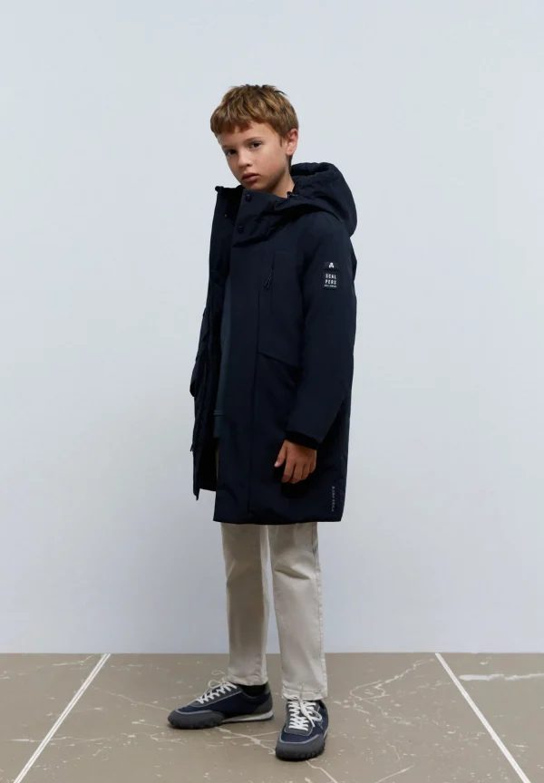 scalperscompany Parka Guateada Bolsillos-Niños Abrigos Y Chaquetas